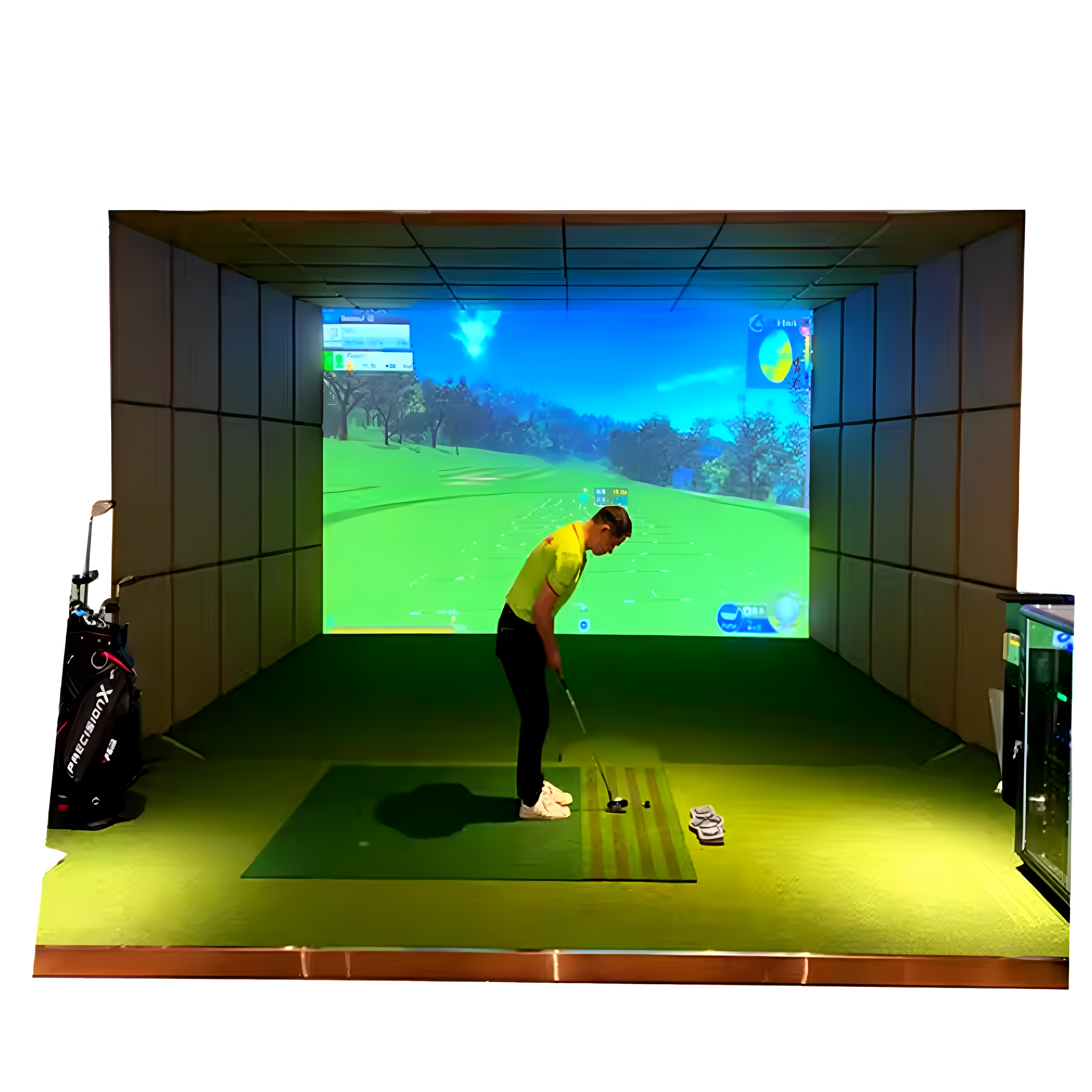 FlexTrack Pro Movable Golf Simulator Description