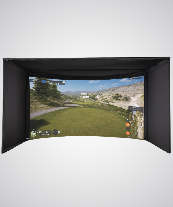 Curved Golf Simulator Enclosure Kit with Impact Screen