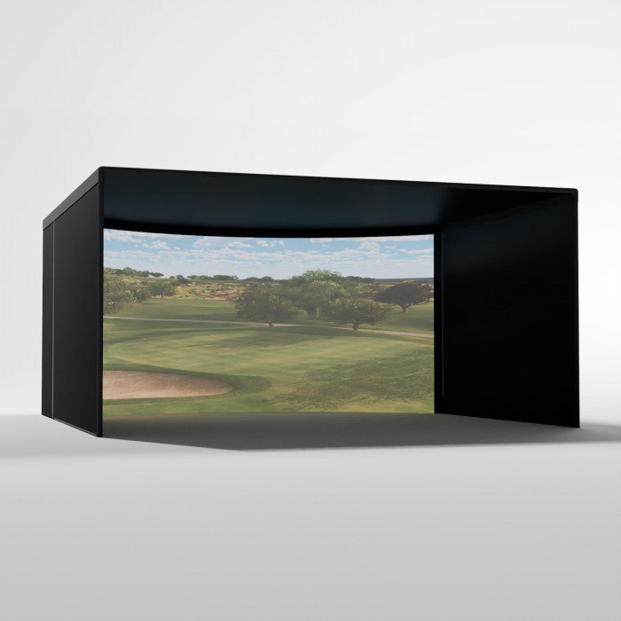 Curved Golf Simulator Enclosure Kit with Impact Screen