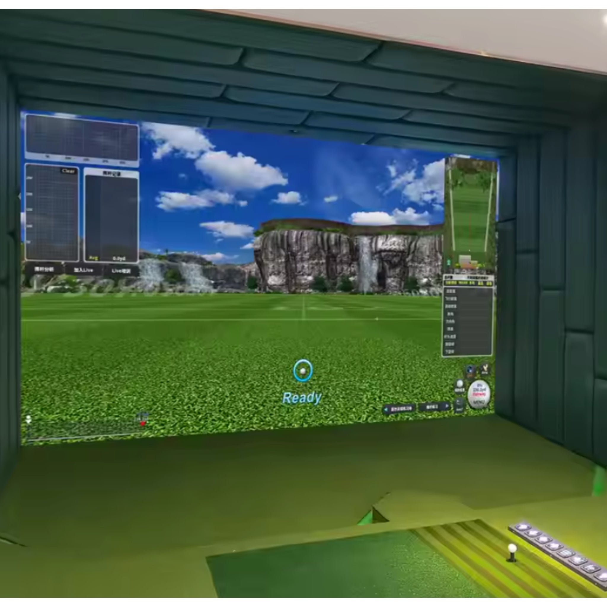 FlexTrack Pro Movable Golf Simulator Description